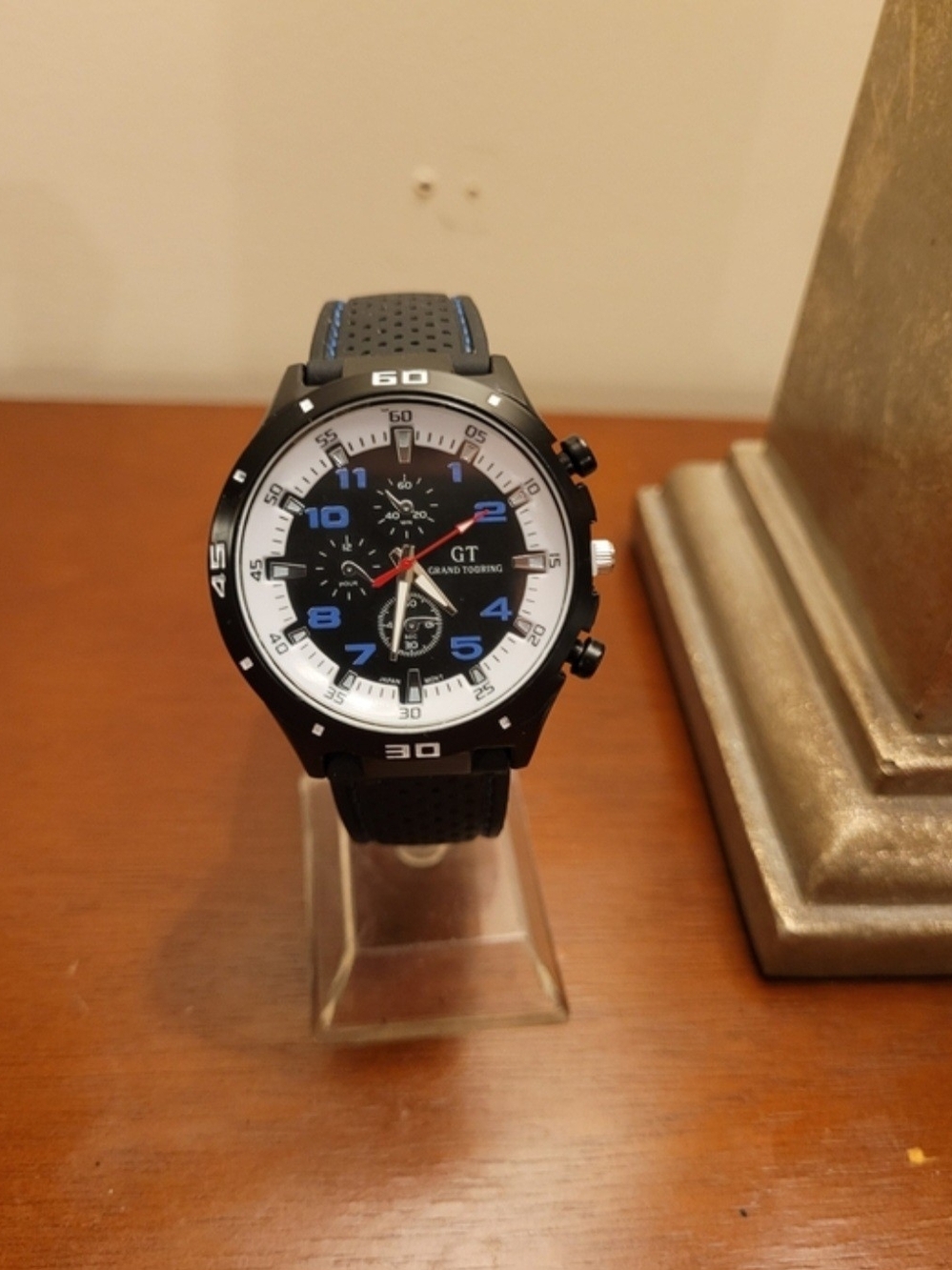 New White and Blue GT Grand Touring Sport Men's Watch